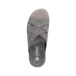 Sandals*RIEKER 21690-45 SMOKE