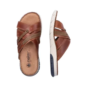 Sandals*RIEKER 25292-24 AMARETTO