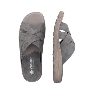 Sandals*RIEKER 21690-45 SMOKE