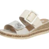 Sandals*REMONTE D3068-60 WHITE/LTGOLD