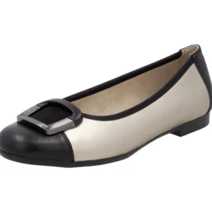 Dress Shoes*REMONTE D0K12-90 BLACK/PALEGOLD