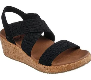 Sandals*SKECHERS (L) ARCH FIT BEVERLEE - LOVE STAYS BLACK
