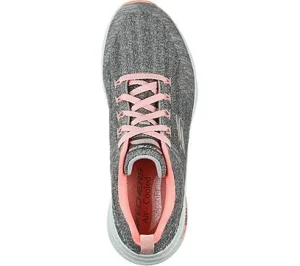 Casual Shoes*SKECHERS (L) ARCH FIT COMFY WAVE GREY/PINK