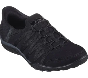 Casual Shoes*SKECHERS (L) SLIP INS BREATHE EASY BLACK