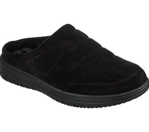 Slippers*SKECHERS (M) RELAXED FIT: MURETTE-GARVANVA BLACK