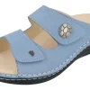 Sandals*FINN COMFORT MOOREA SOFT BLUENUBUCK
