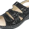 Sandals*FINN COMFORT PRAIA SOFT BLACKDELIZIA