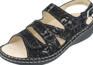 Sandals*FINN COMFORT PRAIA SOFT BLACKDELIZIA