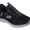 Casual Shoes*SKECHERS SLIP-INS WATERPROOF: SUMMITS CORBOS BLACK/GREY